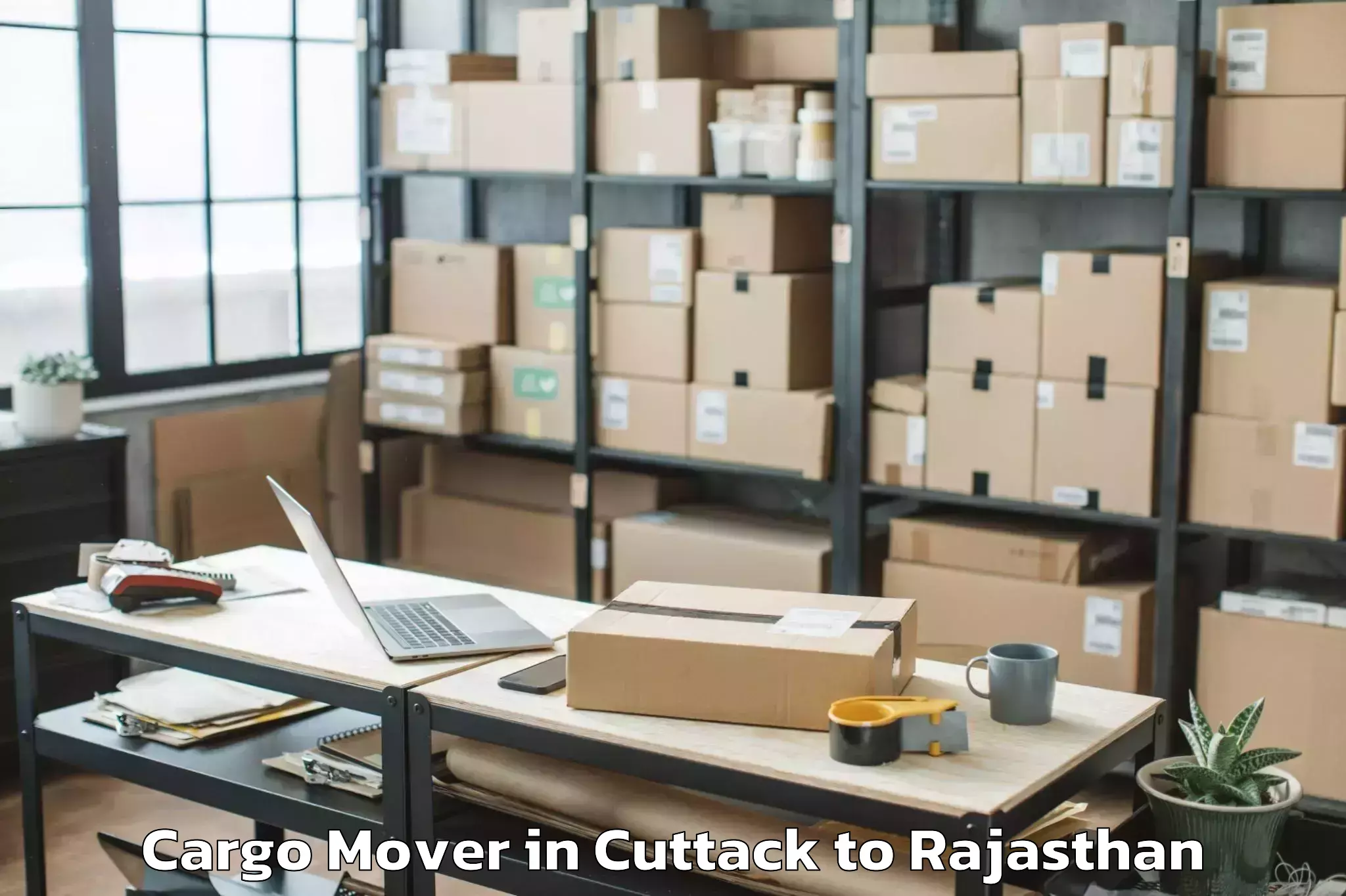 Book Cuttack to Hindaun Cargo Mover